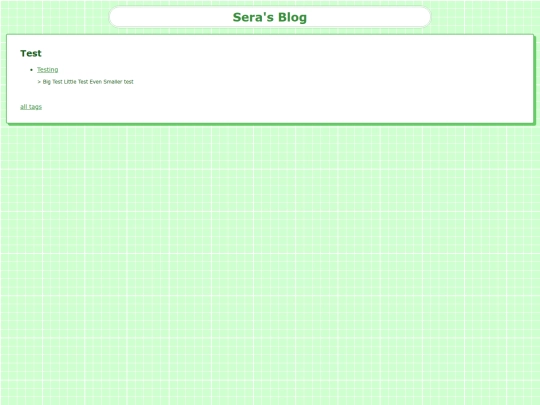 tags/test screenshot