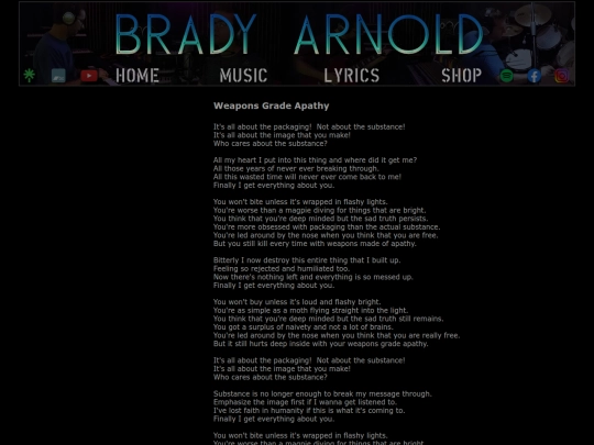 lyrics-weapons-grade-apathy screenshot
