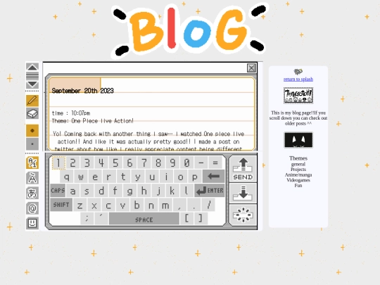 blog screenshot