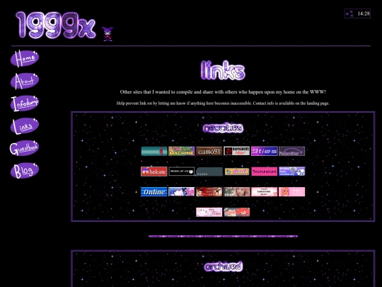 links screenshot