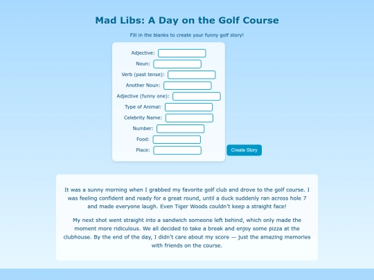 Week06-Project/golfadlibs screenshot