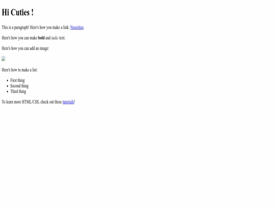 index screenshot