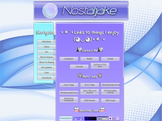 links screenshot