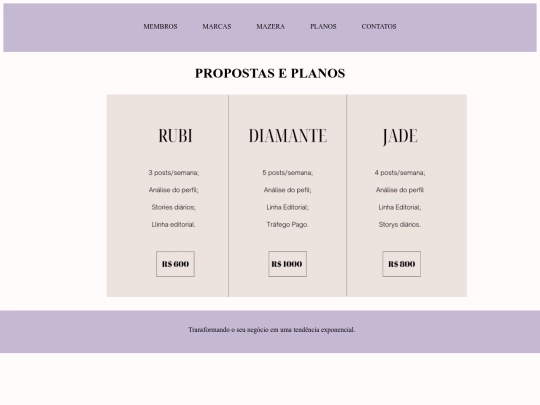 pages/planos screenshot