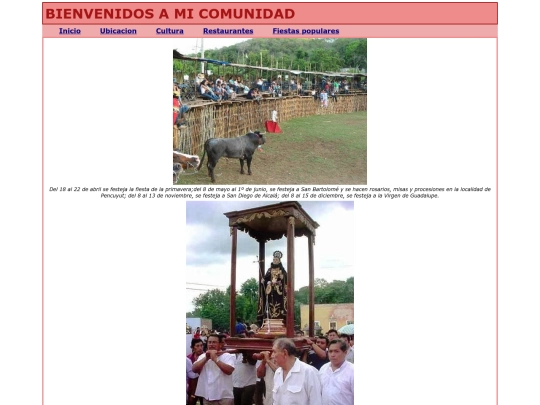 Actividad 3.2/Fiestas populares screenshot