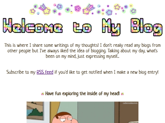 bloghome screenshot