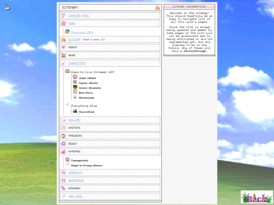sitemap screenshot