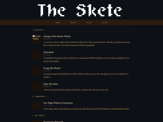 projects screenshot