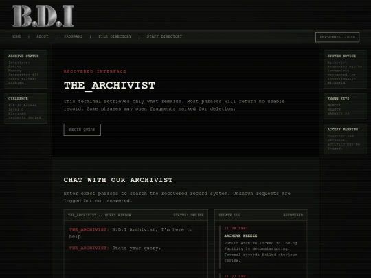 archivist screenshot