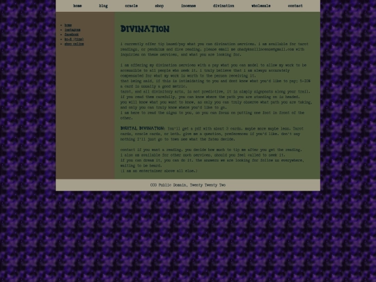 divination screenshot