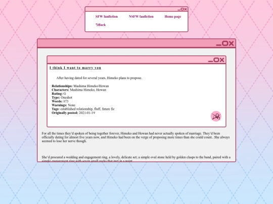 writing/SFW fanfic/sb69/marryyou screenshot