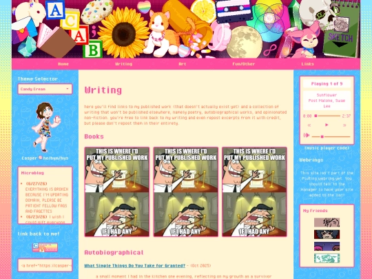 writing screenshot