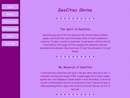 geocities screenshot