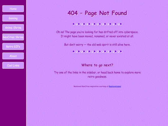 not_found screenshot