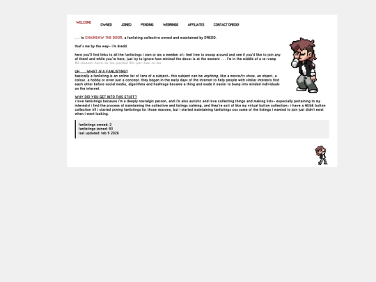 fanlistings/chainsawthedoor screenshot