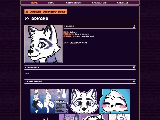 chara/furry/arkana screenshot