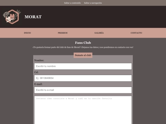 html/contacto screenshot