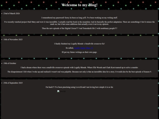 Diary screenshot