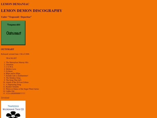 discography screenshot