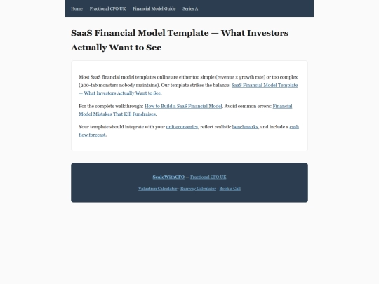 saas-financial-model-template screenshot