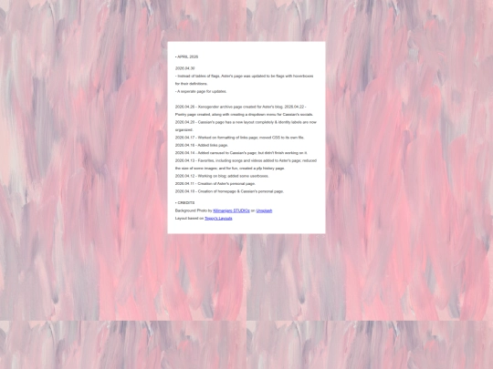 updates screenshot