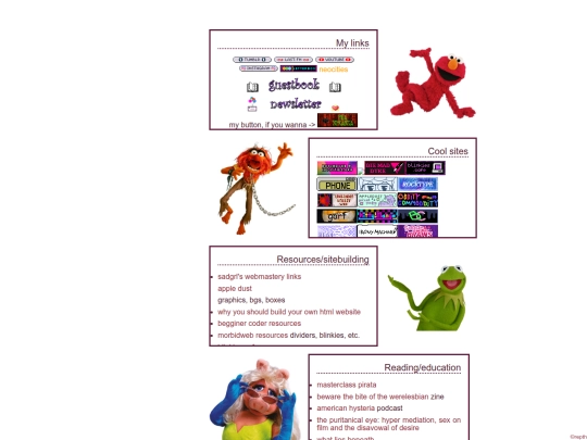 links screenshot
