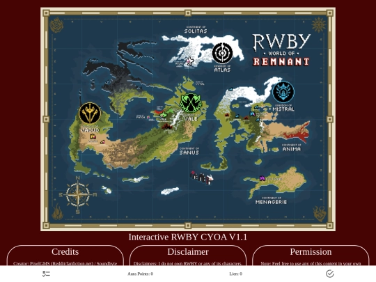 RWBY CYOA V1.1/RWBYCYOA screenshot