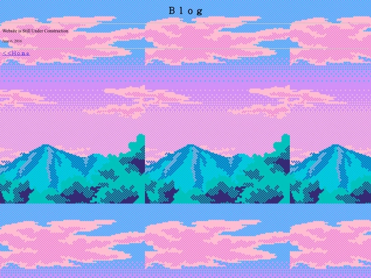 Blog screenshot