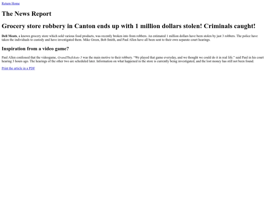 News screenshot