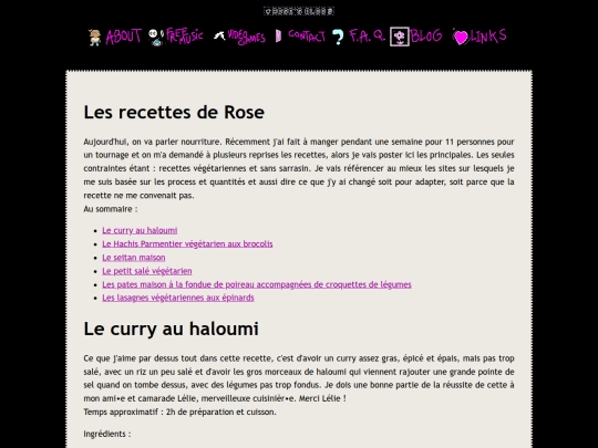 posts/recettes screenshot
