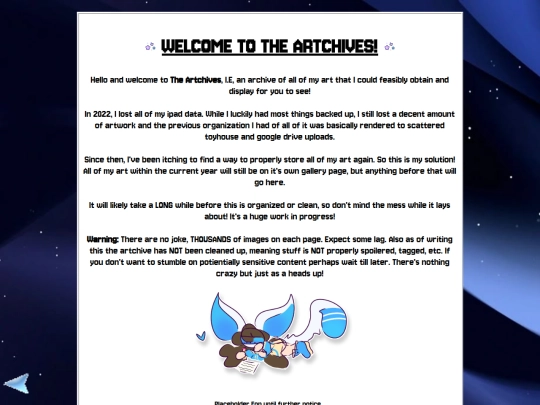 artchives/artchiveshome screenshot