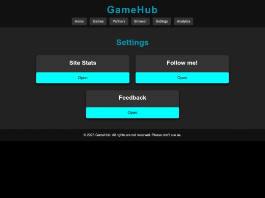 settings screenshot