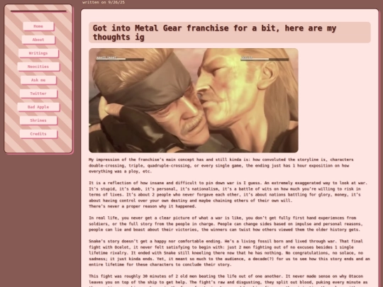 writings/Mgs4 thoughts screenshot