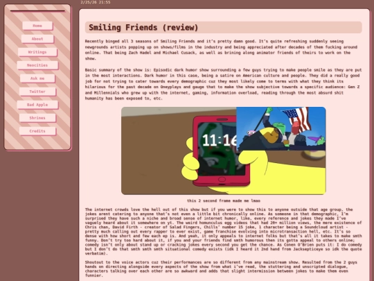 writings/SmileFr(review) screenshot
