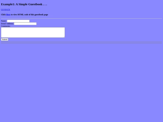 guestbook screenshot