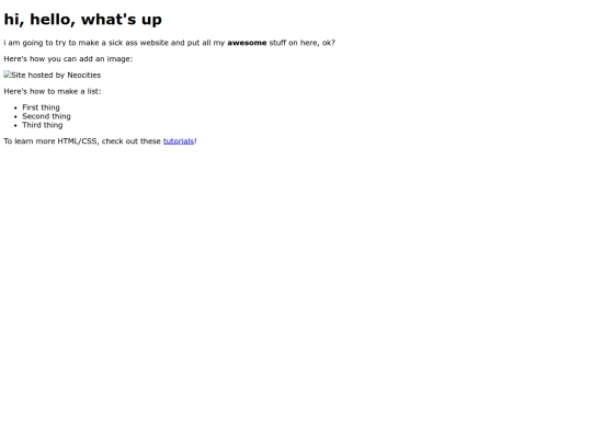 index screenshot
