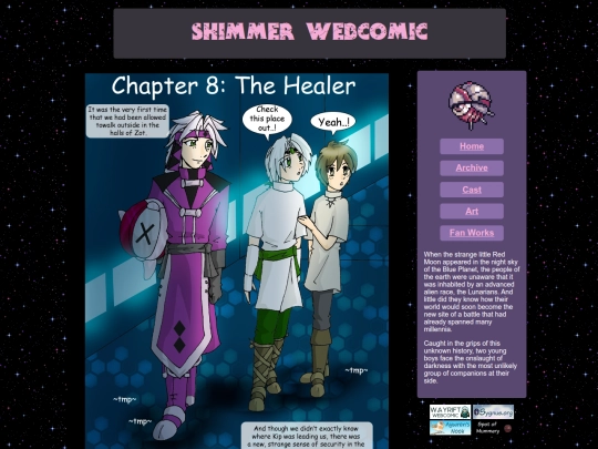 shimmer-webcomic/comic/ch8/ch8pg1 screenshot
