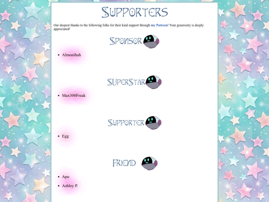 supporters screenshot