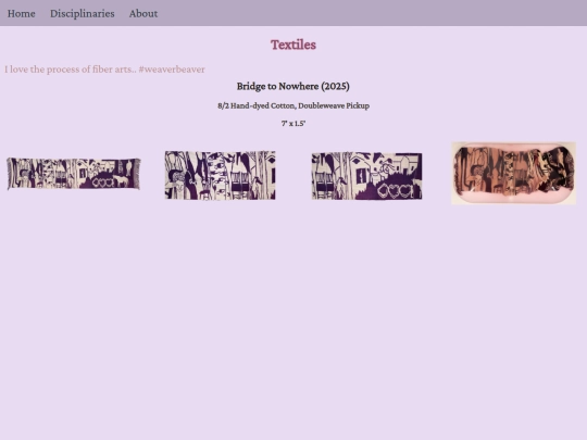 textiles screenshot