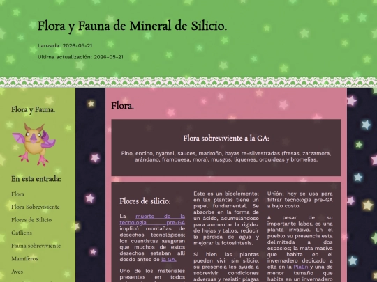 wiki_esp/flora_fauna screenshot
