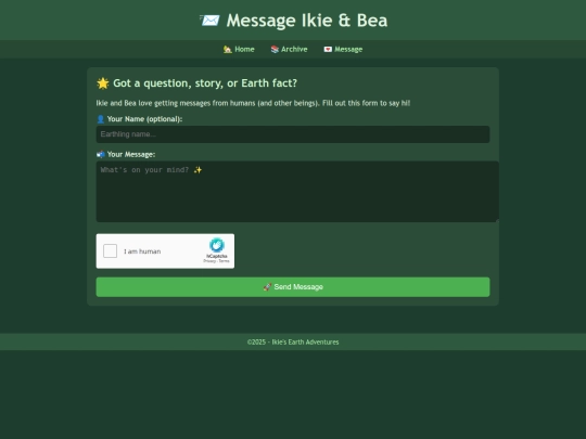 message screenshot