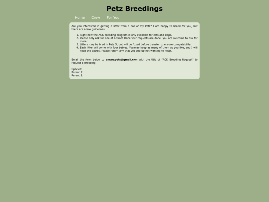 breedings screenshot