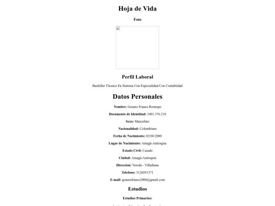 index screenshot