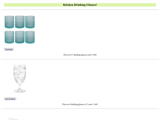 kitchenglasses screenshot