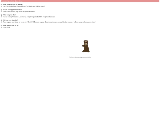 faq screenshot