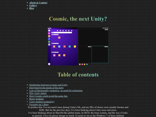 cosmic screenshot