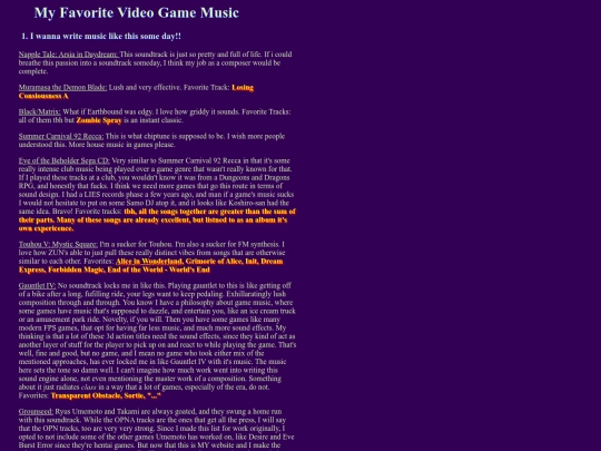 gamemusic screenshot
