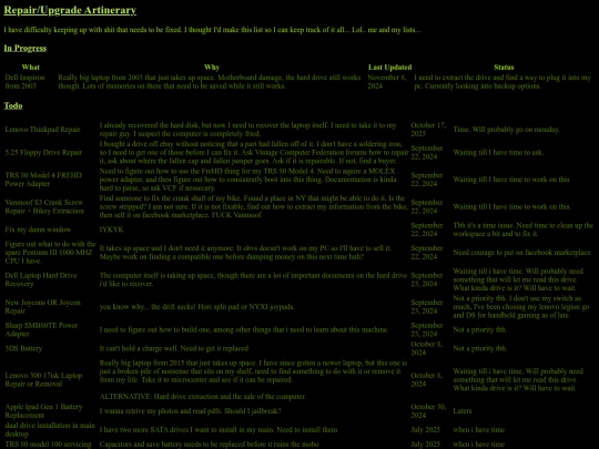repairs screenshot