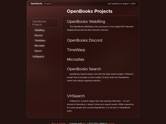 projects screenshot