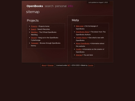 sitemap screenshot